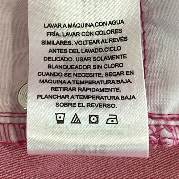 Luv Betsey by Betsey Johnson Pink Metallic Foil Mini Skirt Tween Size 14/16 NWT - Picture 8 of 11